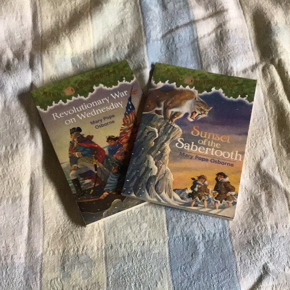 Two Magic tree house books for kids!!